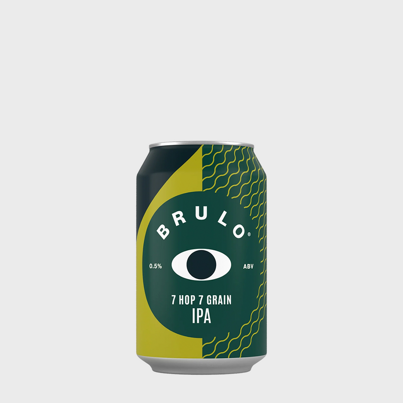 Brulo Beer, 7 Hop 7 Grain DDH IPA 0.5% 330ml
