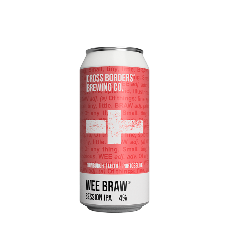 Cross Borders Brewing Co, Wee Braw Session IPA 440ml Can