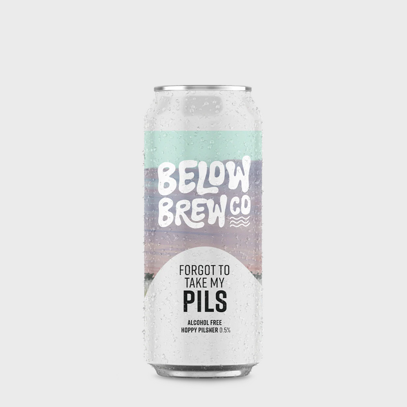Below Brew Co, Forgot to take my Pils 0.5% ABV 440ml