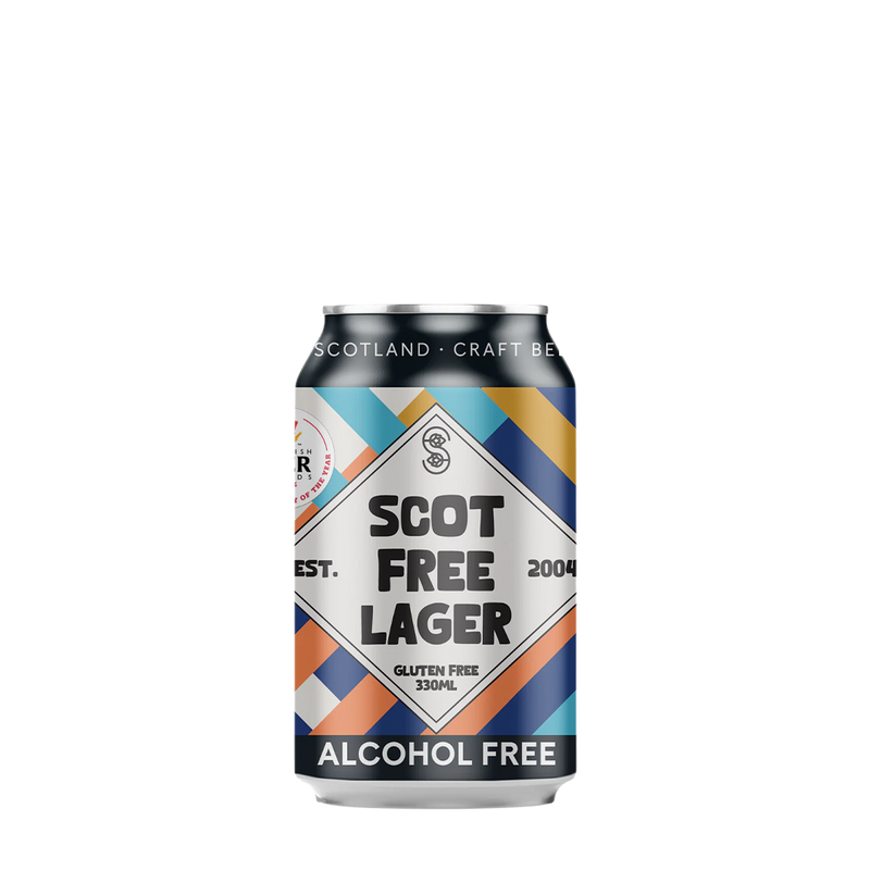 Stewart Brewing, Scot Free Lager (Alcohol Free) 330ml Can