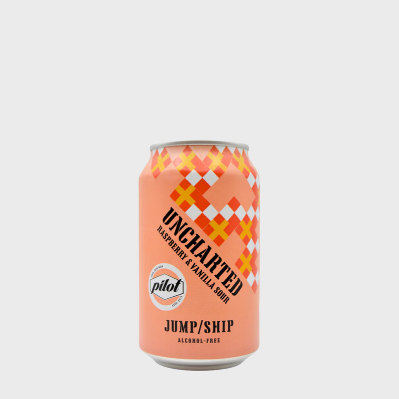 Jump Ship Brewing x Pilot Beer, Unchartered Raspberry & Vanilla Sour 0.5% 330ml